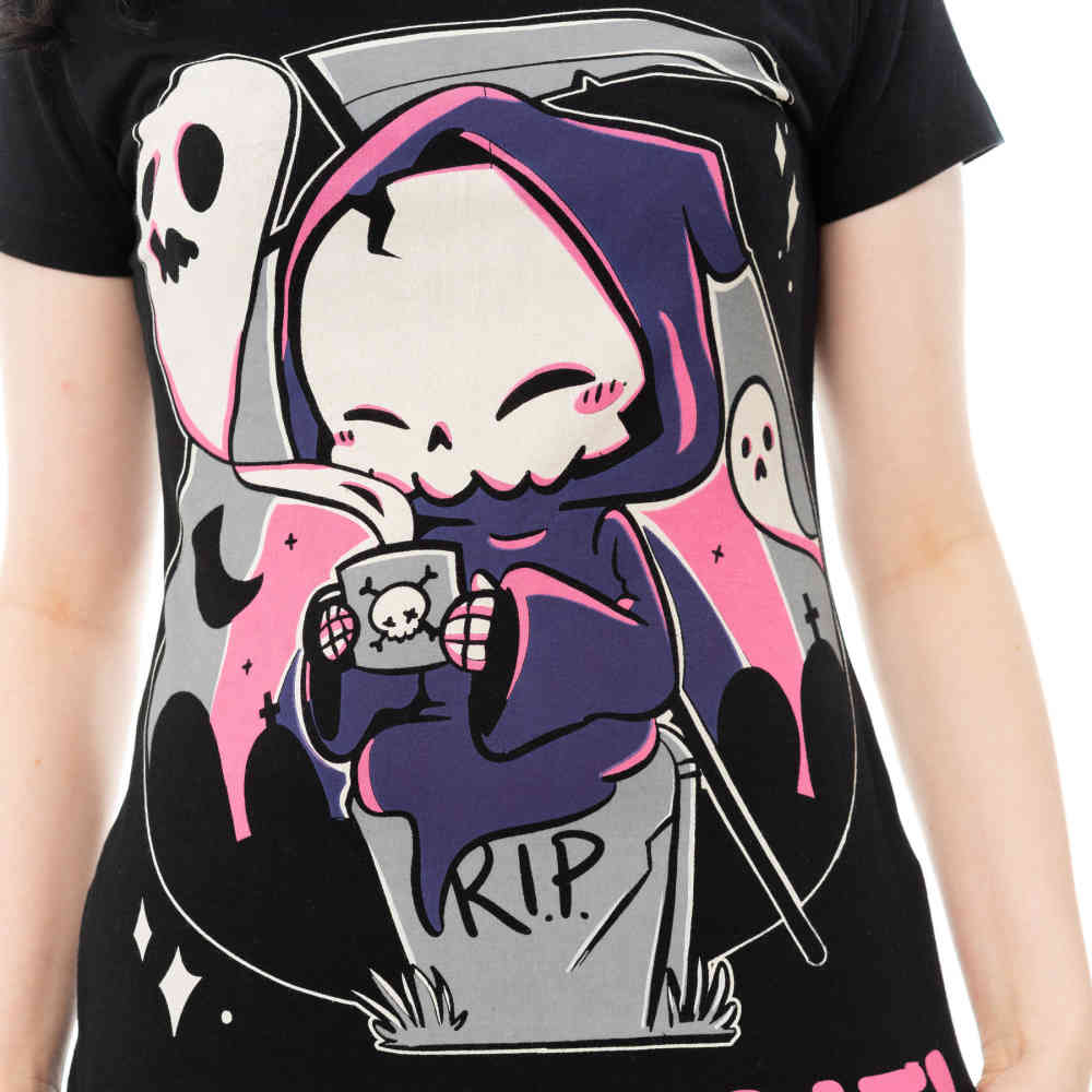 Cupcake Cult - I Can Wait Ladies Tshirt - Black